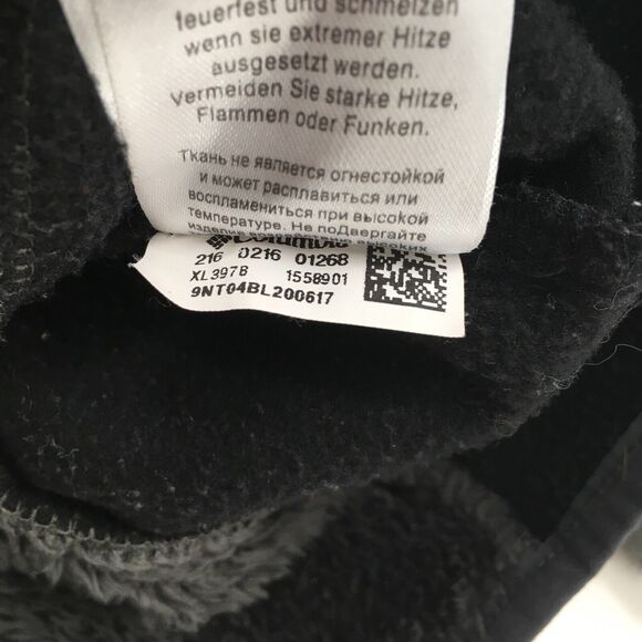 Columbia Women S Fleece Jacket Black Long Sleeve Mock Neck Zip Up Polyester - Picture 5 of 7